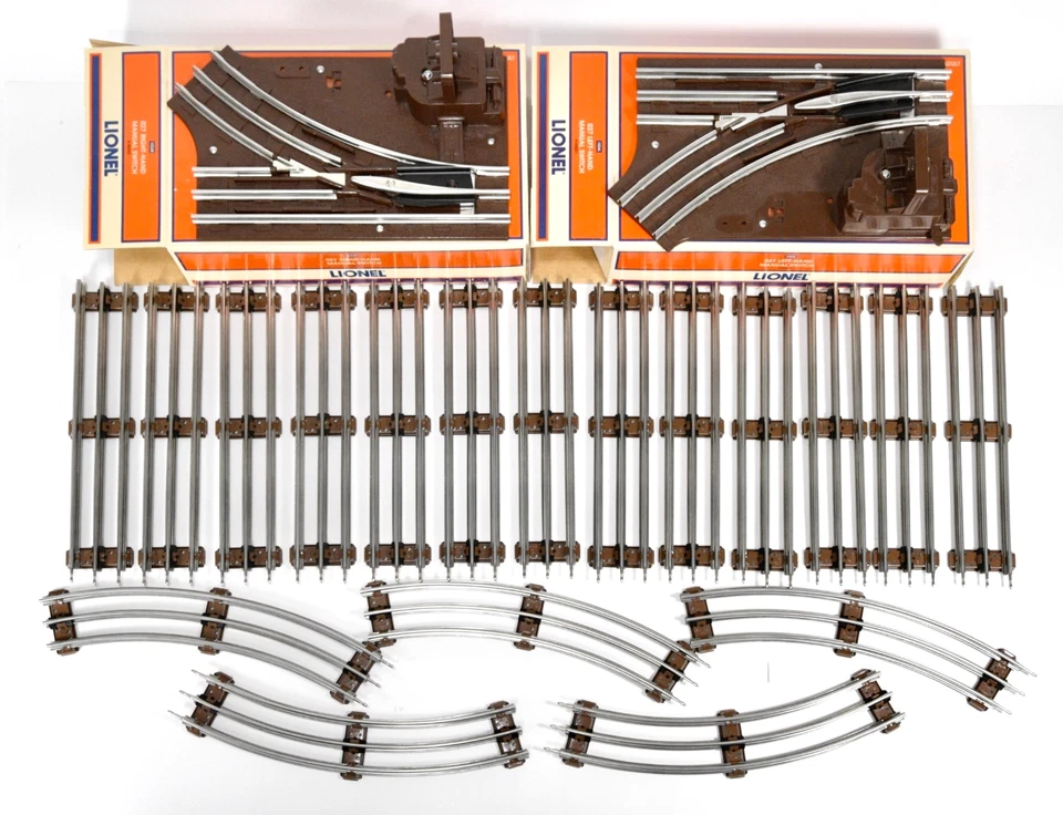 Lionel калибр 0-27 двойная петля дополнительный трек упаковка 6-22967 с 2 переключателями дополнительный трек - Изображение 1 из 4
