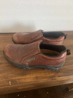 Roper Shoes Women's Slip On Sneakers Size8 - Comfort Brown Leather Low Top - Image 1 of 4