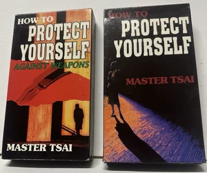 Set of 2 Master Tsai How to Protect Yourself Kung Fu Fighting Secrets 95'VHS NOS - Picture 1 of 11