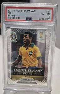 2014 Panini Prizm World Cup Stars PSA 8 - Pele - Brazil - Picture 1 of 5