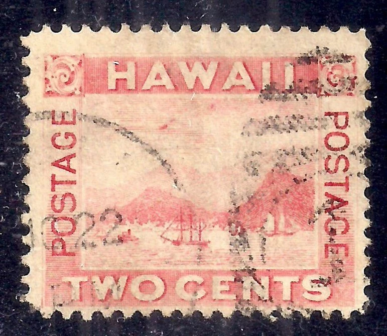 Hawaii Sc 81 2c "View"  FLYING GOOSE Variety Rose Used Sound Per Scans - Image 1 of 2