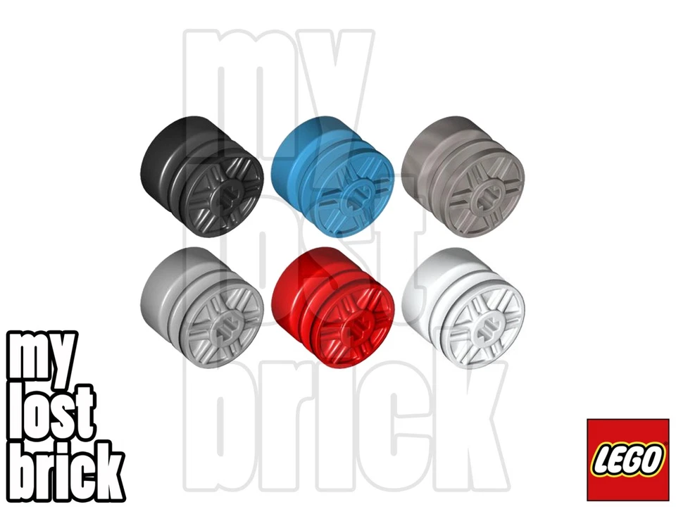 LEGO - Teil 55982 - 4er-Pack x NEUE LEGO Räder 18 mm (Durchmesser) x 14 mm (Breite)