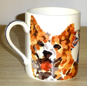 M&S - ROYAL CORGI AND CROWN - STONEWARE COFFEE/TEA MUG - MADE IN ENGLAND - Picture 1 of 5