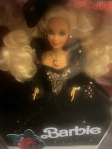 Barbie Happy Holidays 1991 Doll Blonde Green Dress #1871 NIB BRAND NEW ๐โค๏ธ๐โค๏ธ - Picture 1 of 14