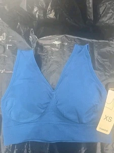 Shapermint Truekind Everyday Throw- On Wireless Bralette Size XS. Atlantic Blue - Picture 1 of 4