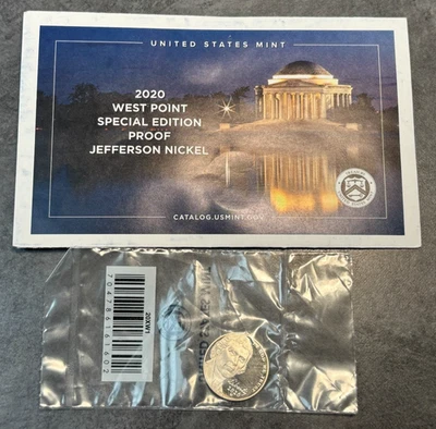2020 W Special Edition Proof Jefferson Nickel 5c Coin Sealed in OGP - Image 1 of 4