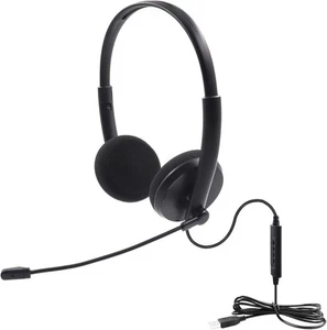 Cuffie USB in PVC con cancellazione del rumore con microfono Ufficio Call - Zdjęcie 1 z 8