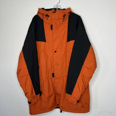 Chaqueta Helly Hansen Para Hombre XL Naranja Negra Con Capucha Esquí Helly Tech 3M Thinsulate Foto 1 de 4