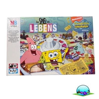 Spiel des Lebens SpongeBob Schwammkopf Edition MB Spiele - Siehe Beschreibung - Bild 1 von 4