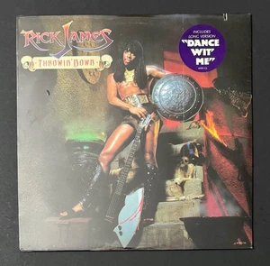 RICK JAMES Throwin' Down Original Vinyl Record SEALED Gordy Records W/ Hype NEW - Imagen 1 de 2
