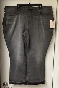 NYDJ Jeans 24W Bootcut Barbara Ankle Stretch Lift Tuck Single Cuff Gray NWT - Picture 1 of 11
