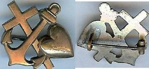 Religion - Croix, ancre et coeur - Imagen 1 de 1