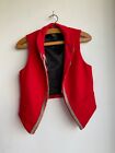 Juicy Couture Red Waistcoat With Gold Trim
