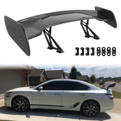 47-дюймовый задний спойлер крыло багажника стиль GT ABS углеродное волокно для Nissan Maxima 2016-22 - Изображение 1 из 4