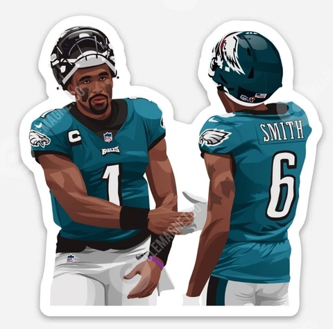 Jalen Hurts Devonta Smith MAGNET - Philadelphia Eagles Philly Fly Eagles Fly Cover