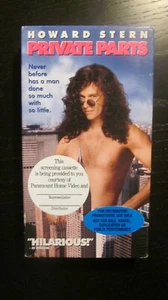 HOWARD STERN VHS SCREENER PRIVATE PARTS (%%%%%%) - Picture 1 of 4