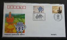 China - Kazakhstan Joint Issue He & Horse Milk Pot 2000 (joint FDC) *dual cancel