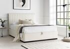 Cream Boucle Fabric Ottoman Storage Bed By Time4Sleep - Double/ King