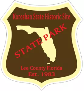 Pegatina Koreshan State Historic Site Florida State Park R6821 TÚ ELIGES LA TALLA - Imagen 1 de 1