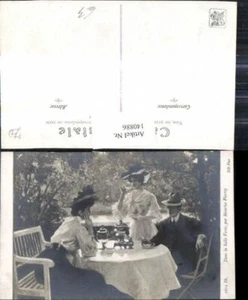 140886,Künstler Ak Maurice Pierrey Dans la Salle Verte Frauen m. Hut Mann Kaffee - Picture 1 of 1