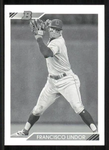 2020 Bowman Heritage Black and White #4 Francisco Lindor - Picture 1 of 2