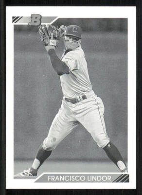 2020 Bowman Heritage Black and White #4 Francisco Lindor - Image 1 of 2