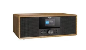 Bush CD Player with DAB FM Radio, USB, Bluetooth and LCD - Wood (A-) + WARRANTY - Picture 1 of 3
