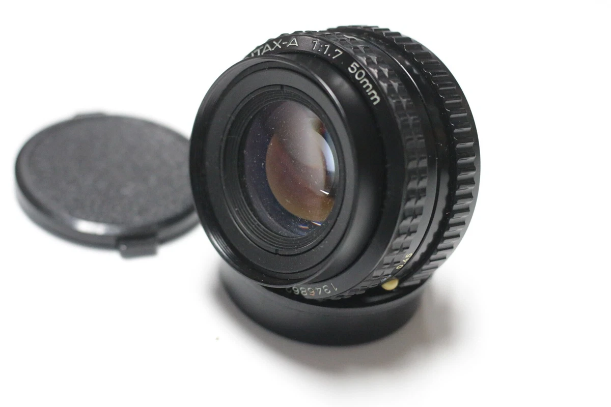 Pentax A Camera Lenses 50mm Focal f/1.7 Maximum Aperture for sale