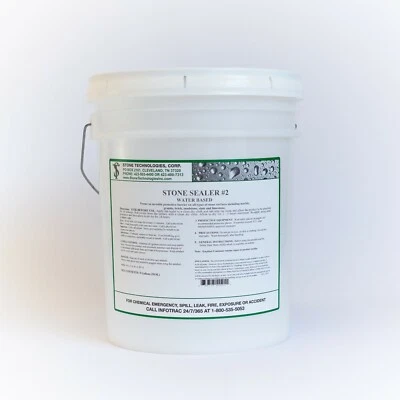 STONE TECHNOLOGIES CORP NATURAL FINISH Stone Sealer #2 Limestone Terrazzo Travertine & Slate 5 gallons