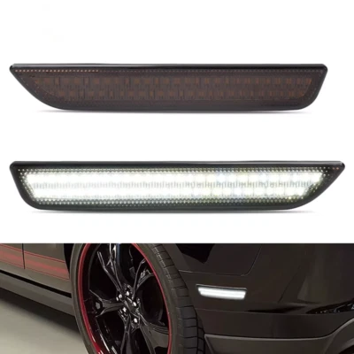 For Ford Mustang GT/Base/Shelby 2010-2014 LED Rear Side Marker Lights Smoke Lens Foto 1 de 4