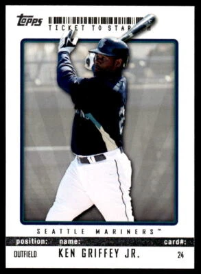 2009 Topps Ticket to Stardom #24 Ken Griffey Jr. BASEBALL Seattle Mariners - Image 1 of 2