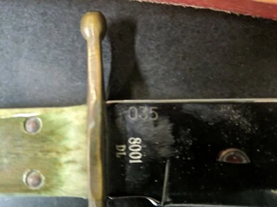 Cuchillo Bowie de Caza KA-BAR De Colección Mango de Hueso Verde Sin Usar 8001 Dl Edición LED # 035 Foto 1 de 3