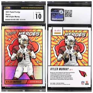 CSG 10 2020 Kyler Murray Panini Presite Heroes Insert HE6 HE-6 CSG10  - Bild 1 von 3