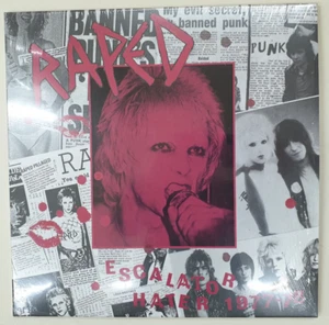 Raped 'Escalator Hater 1977-78' LP USA comp + 12" booklet, notes by Paddy, black - Picture 1 of 7