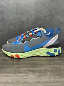 Nike React Element 55 Size 9 Mens SE Volt Stardust Green Blue CT1142-700 - Picture 1 of 15