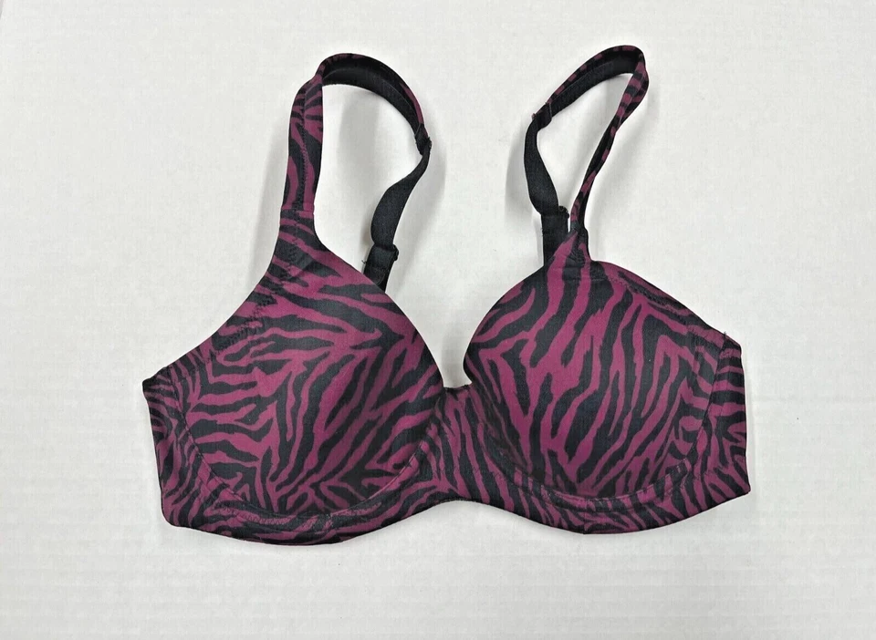 Sujetador con aros cobertura completa 24A31 Leading Lady 5028 48B púrpura cebra Foto 1 de 1