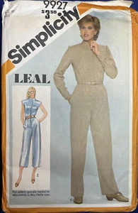 Vintage Simplicity 9927 Schnittmuster Misses’ Jumpsuit Gr. 10 ungeschnitten FF - Bild 1 von 3