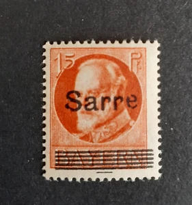 Geprüft, BPP, 20 b , Saar, Ludwig, Einzelmarke, *, mit Falz - Bild 1 von 6