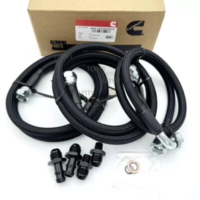 Cummins 5.9L 48RE Transmission Cooler Hoses Kit For 2003-07 Dodge Ram 2500 3500 - Image 1 of 4