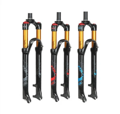  Bicycle Air Fork 26/27.5 /29er MTB Mountain Bike Suspension Fork 120mm Travel - Image 1 of 4