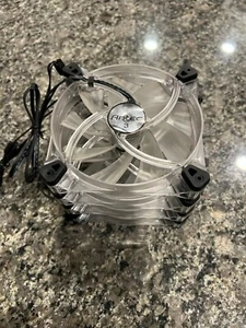 4 X Antec TriQuiet SILENT 120mm Red LED Cooling Fans with 3-Speed Switch (QTY 4) - Picture 1 of 1
