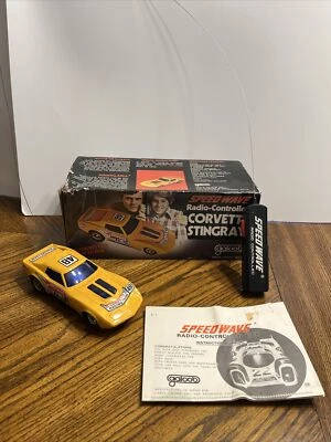 VTG Galoob Speed Wave Radio Controlled Corvette Stingray Complete In Box Unteste - Image 1 of 4