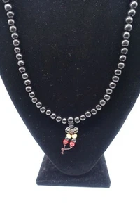 Collar de cuentas Chakra Buena suerte Mala Collar negro - Imagen 1 de 6