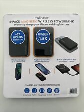myCharge 5000mAh Magnetic Wireless PowerBank 2 Pack