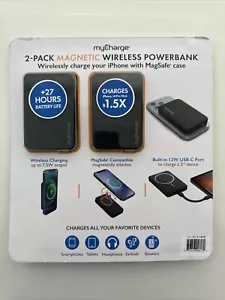 myCharge 5000mAh Magnetic Wireless PowerBank 2 Pack - Picture 1 of 2