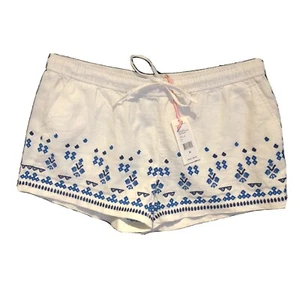 Vineyard Vines Damen Leinenshorts, weiß/blau, Medium neu mit Etikett - Bild 1 von 6