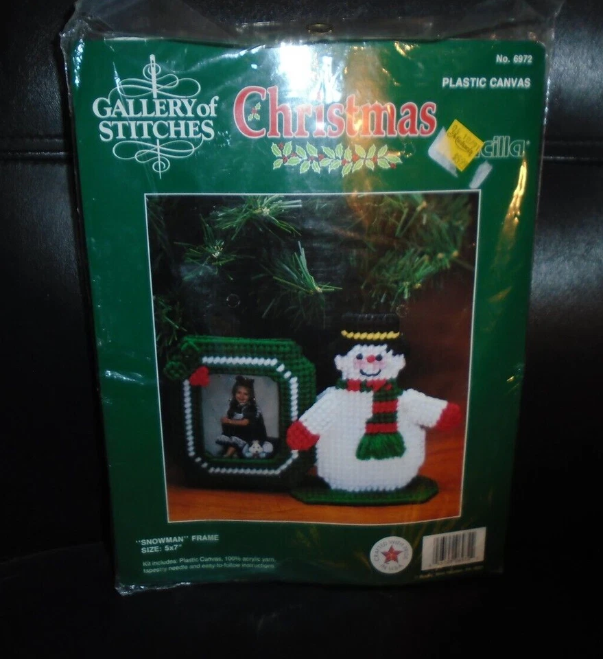 NIP BUCILLA GALLERY OF STITCHES SNOWMAN FRAME CROSS STITCH KIT #6972 - Image 1 of 1