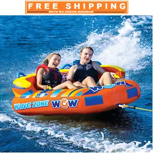 WOW Sports Wave Zone 2 Personen aufblasbarer schleppbarer Wasserschlauch - Bild 1 von 9