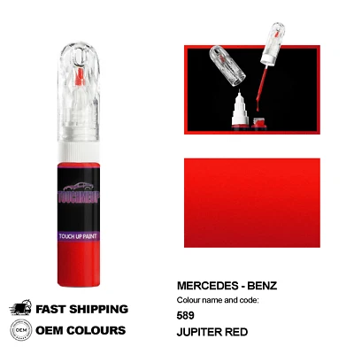 TOUCHMEUP POUR MERCEDES BENZ JUPITER ROUGE 589 Kit de fixation brosse stylo peinture re...