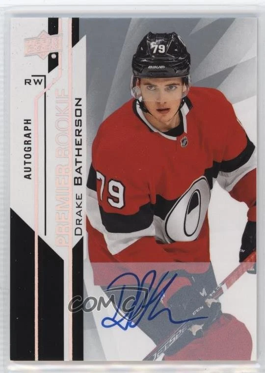 2018-19 Upper Deck Premier Silver Spectrum Drake Batherson #52 Rookie Auto RC - Image 1 of 2
